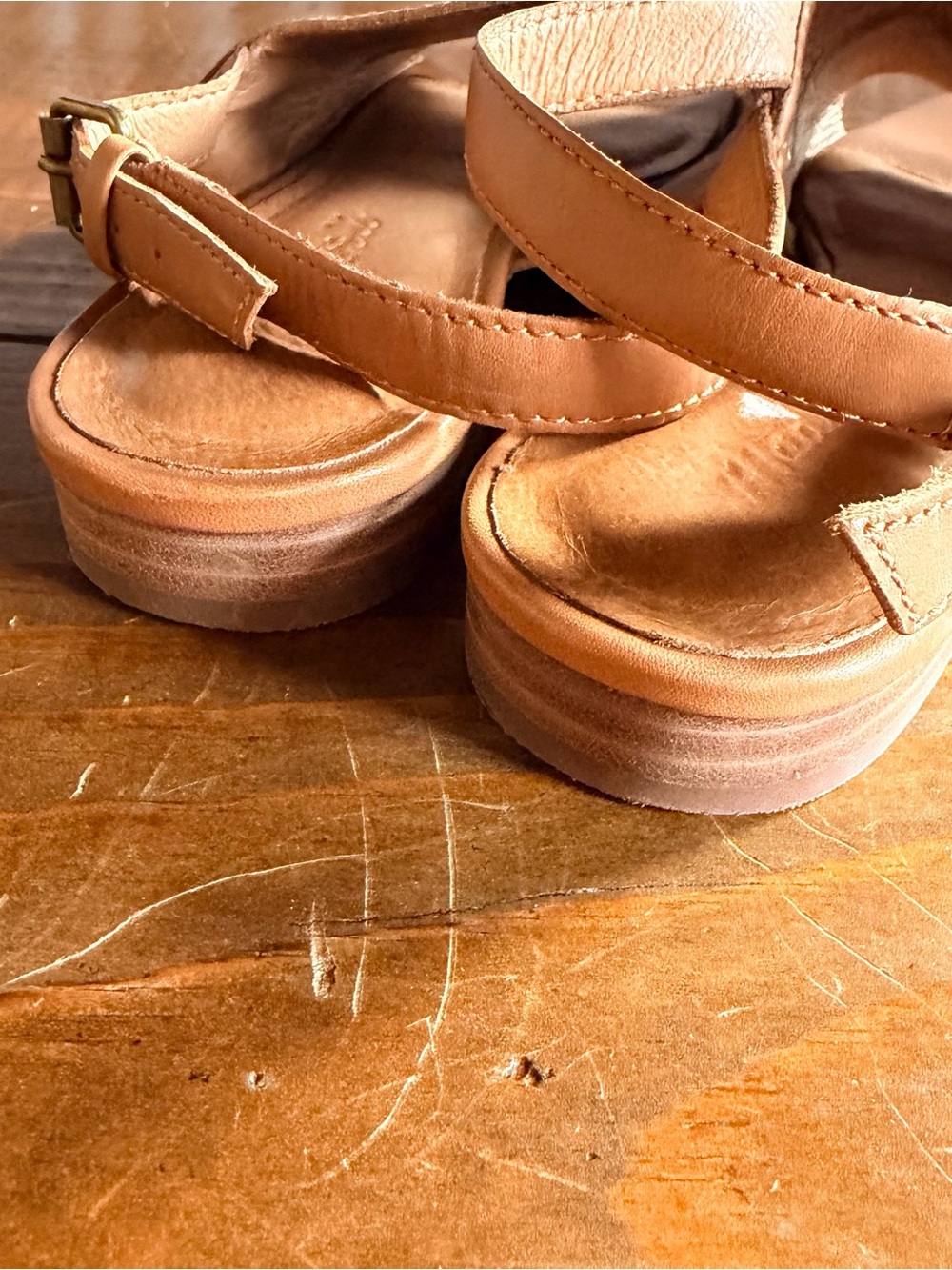 Madewell Noelle slingback mule tan leather size 6 - Picture 4 of 6